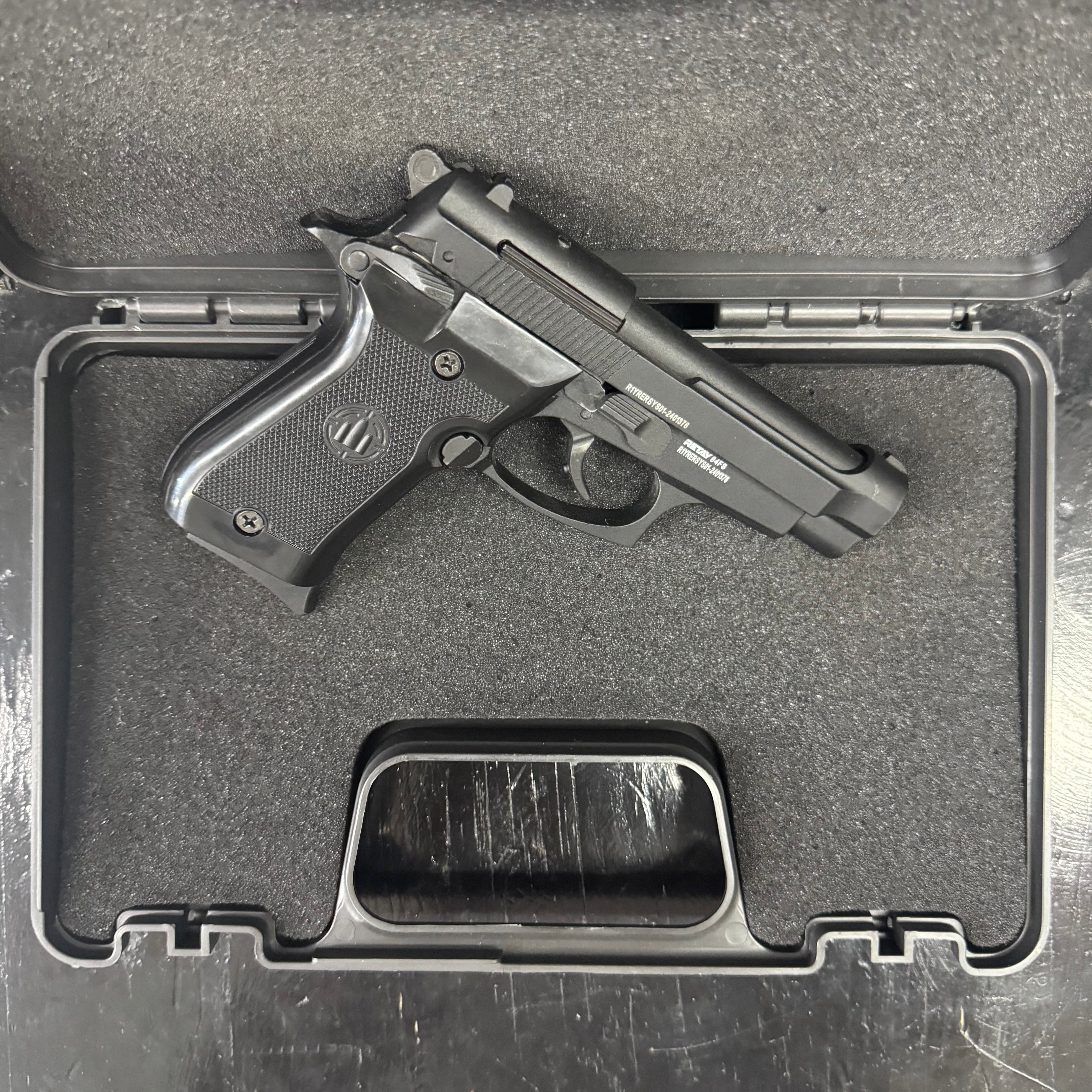 GUNMANSA Retay 84 FS Black Blank/Pepper Gun (Semi Auto|7+1|9mm PAK) - GSA