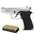 GUNMANSA Retay 84 FS Mat Chrome Blank/Pepper Gun (Semi Auto|7+1|9mm PAK)