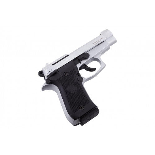 GUNMANSA Retay 84 FS Mat Chrome Blank/Pepper Gun (Semi Auto|7+1|9mm PAK)