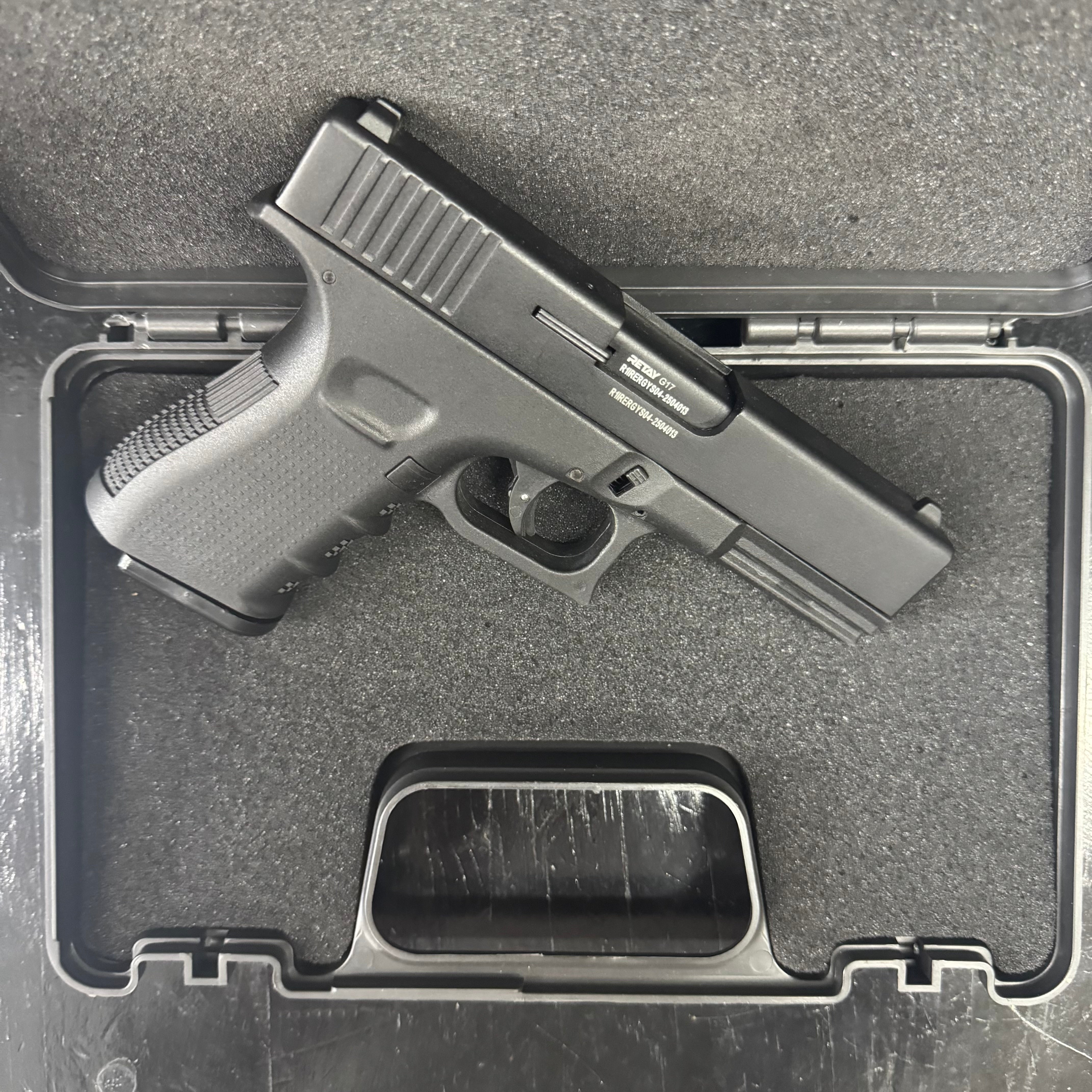 GUNMANSA Retay G17 Black Blank/Pepper Gun (Semi Auto|14+1|9mm PAK)