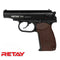 GUNMANSA Retay PM Black Blank/Pepper Gun (Semi Auto/6+1/9mm PAK)