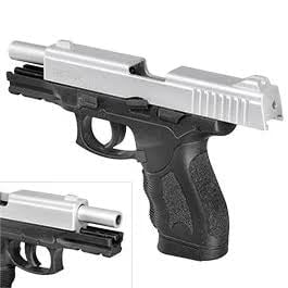 GUNMANSA Retay PT23 Mat Chrome Blank/Pepper Gun (Semi Auto|14+1|9mm PAK)