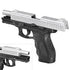 GUNMANSA Retay PT23 Mat Chrome Blank/Pepper Gun (Semi Auto|14+1|9mm PAK)