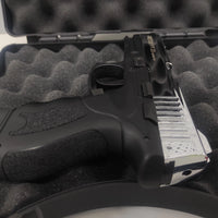 GUNMANSA Retay PT23 Shiny Chrome Blank/Pepper Gun (Semi Auto|14+1|9mm PAK)