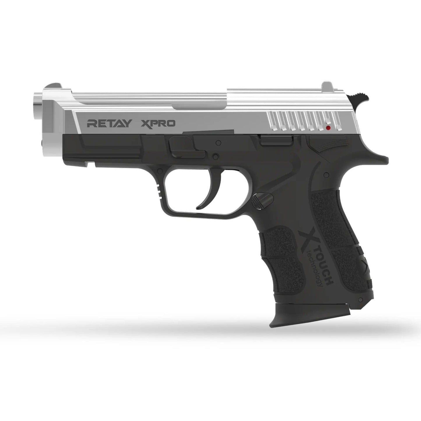 GUNMANSA Retay XPRO Chrome Blank/Pepper Gun (Semi Auto/14+1/9mm PAK) SPECIAL - GSA