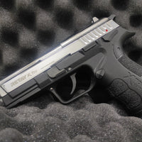 GUNMANSA Retay XPRO Shiny Chrome Blank/Pepper Gun (Semi Auto|14+1|9mm PAK)