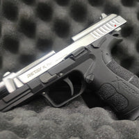 GUNMANSA Retay XPRO Shiny Chrome Blank/Pepper Gun (Semi Auto|14+1|9mm PAK)
