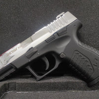 GUNMANSA Retay XR Shiny Chrome Blank/Pepper Gun (Semi Auto|14+1|9mm PAK)