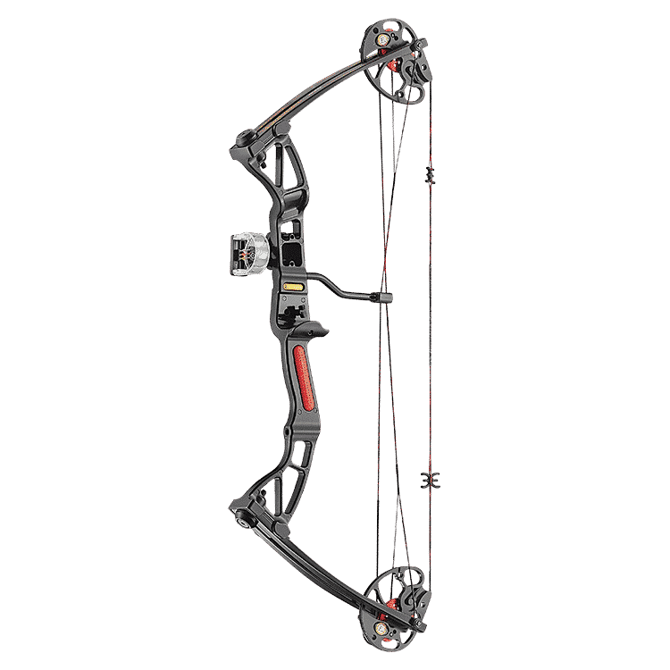 GUNMANSA Rex Quad Limbs 15-55LB Black - Clamshell(EK) CO-029B Compound Bow