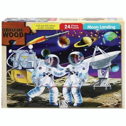 GUNMANSA RGS 24pc Moon Landing Wooden Puzzle