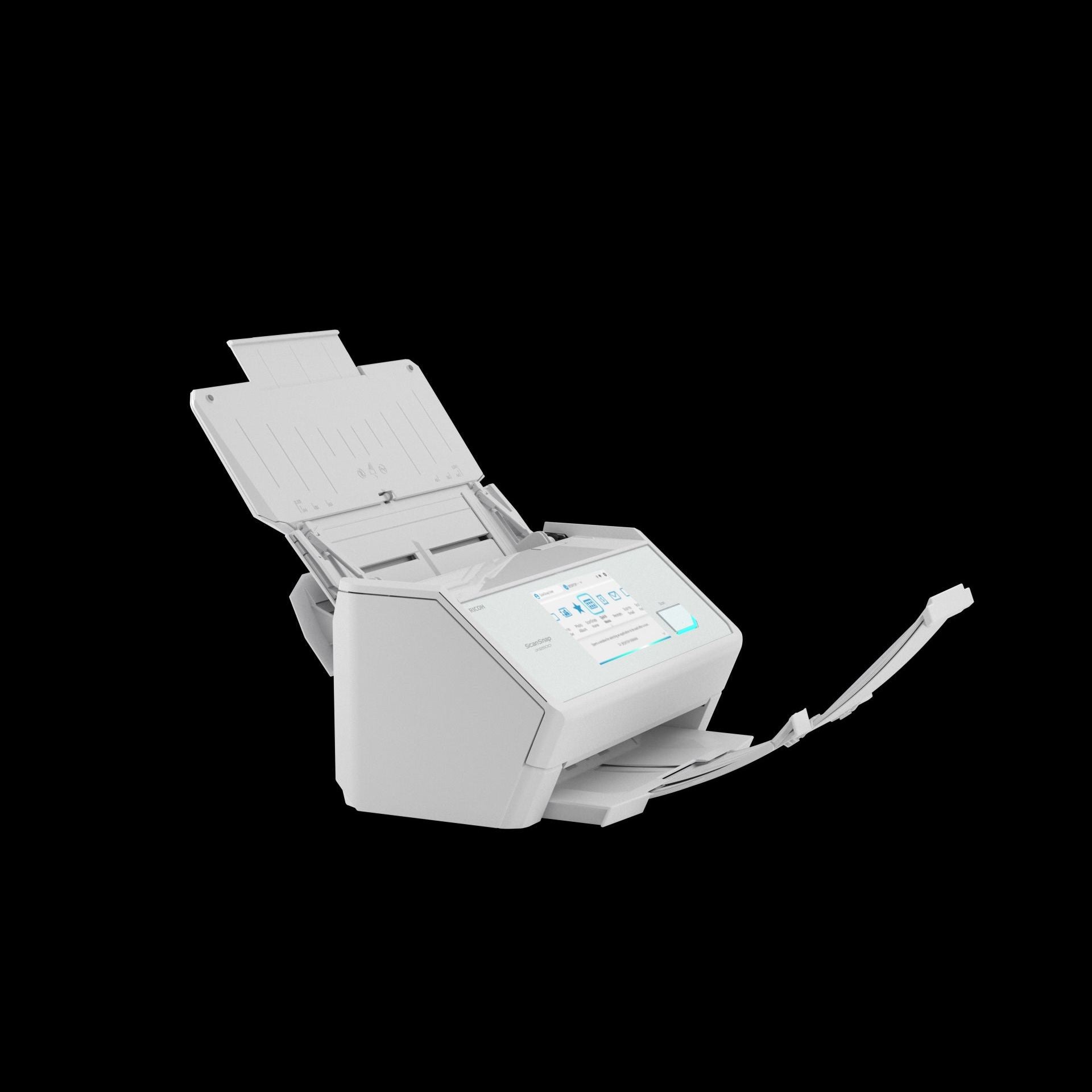GUNMANSA Ricoh ScanSnap iX2500 45ppm/90ipm A4 Duplex ADF Touchscreen Wi-Fi 6 Bluetooth 5.2 USB 3.2 LED Desktop Scanner (White)