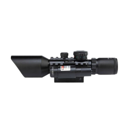 GUNMANSA Rifle Scope With Laser Sight M9 LSE-10X42E