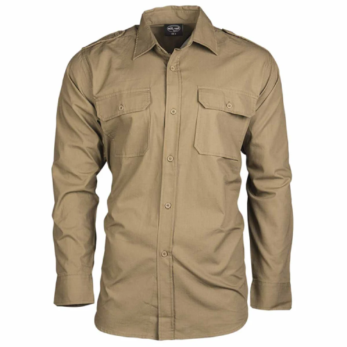 GUNMANSA Ripstop Tactical L/S-Sleeve Shirt (Tan)