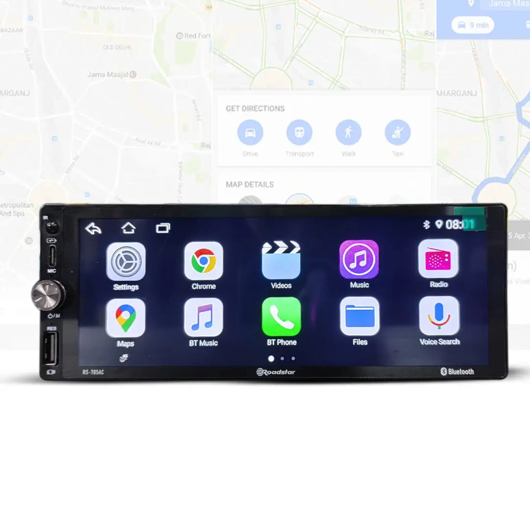 GUNMANSA Roadstar 6.8" Single Din Android / MP5 Player With Android Auto & Apple Car Play
