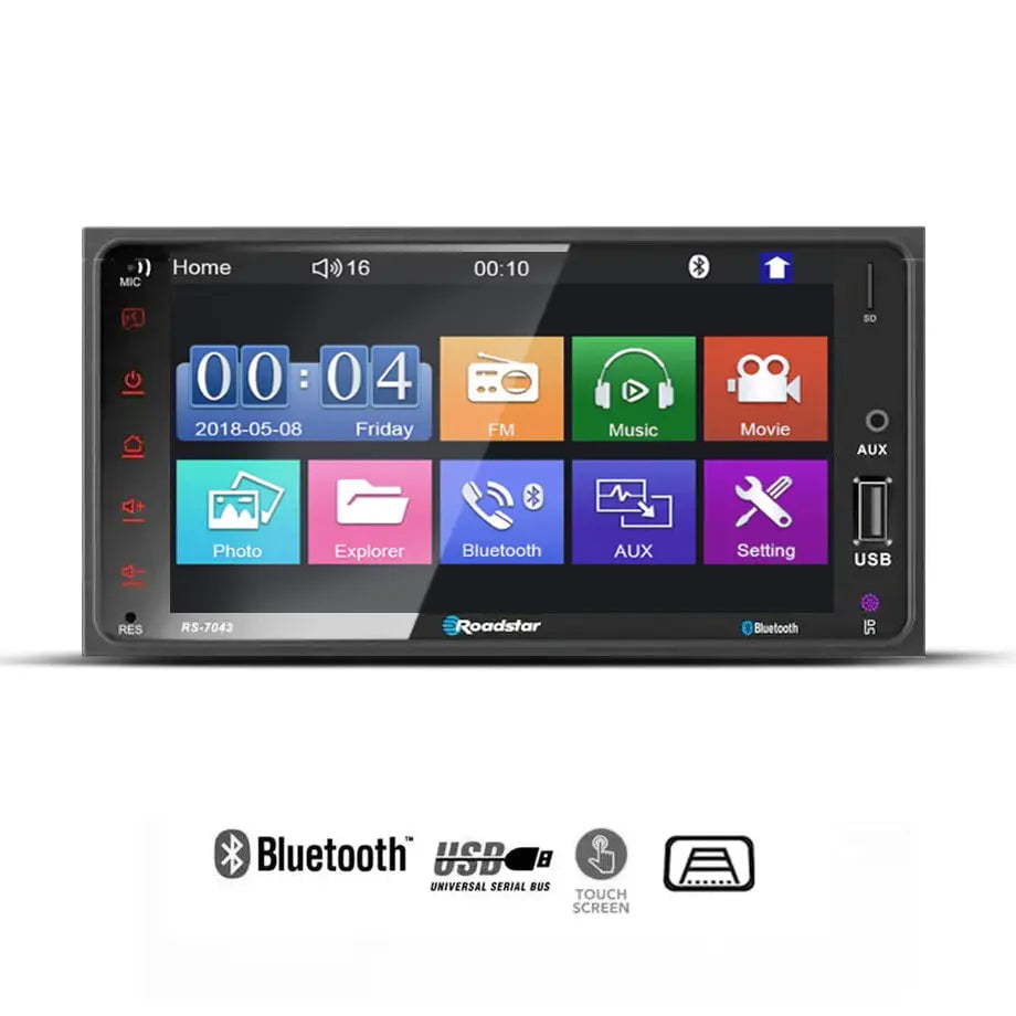 GUNMANSA Roadstar RS-7043 - 7 Inch Toyota MP5 Multimedia Bluetooth Unit