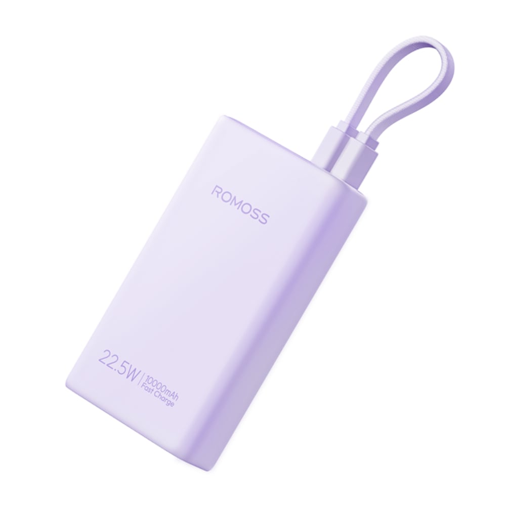 GUNMANSA Romoss PHA10 10000mAh 22.5W Fast Charge Power Bank – Purple