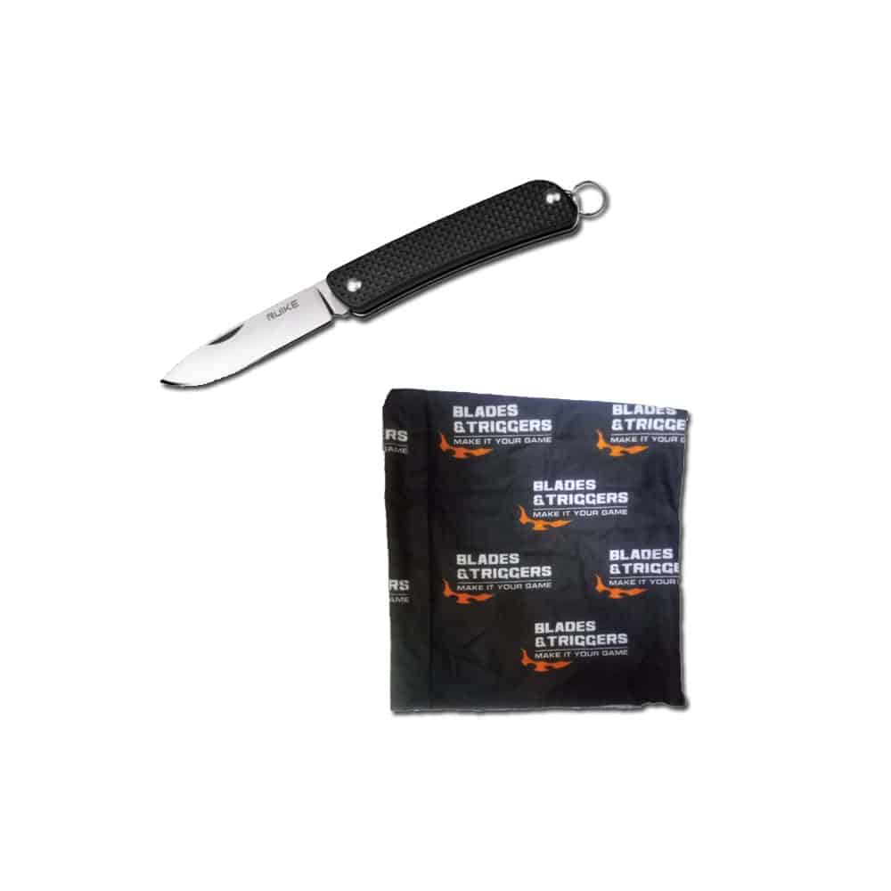 GUNMANSA Ruike Keyring Knife With Buff Combo