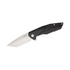 GUNMANSA RUIKE Knives Tanto Satin Blade, Black G10 Handles - P138-B