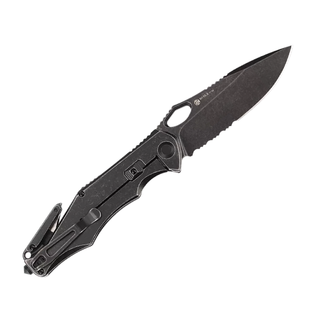 GUNMANSA RUIKE M195 BLACK D2 FOLDING KNIFE