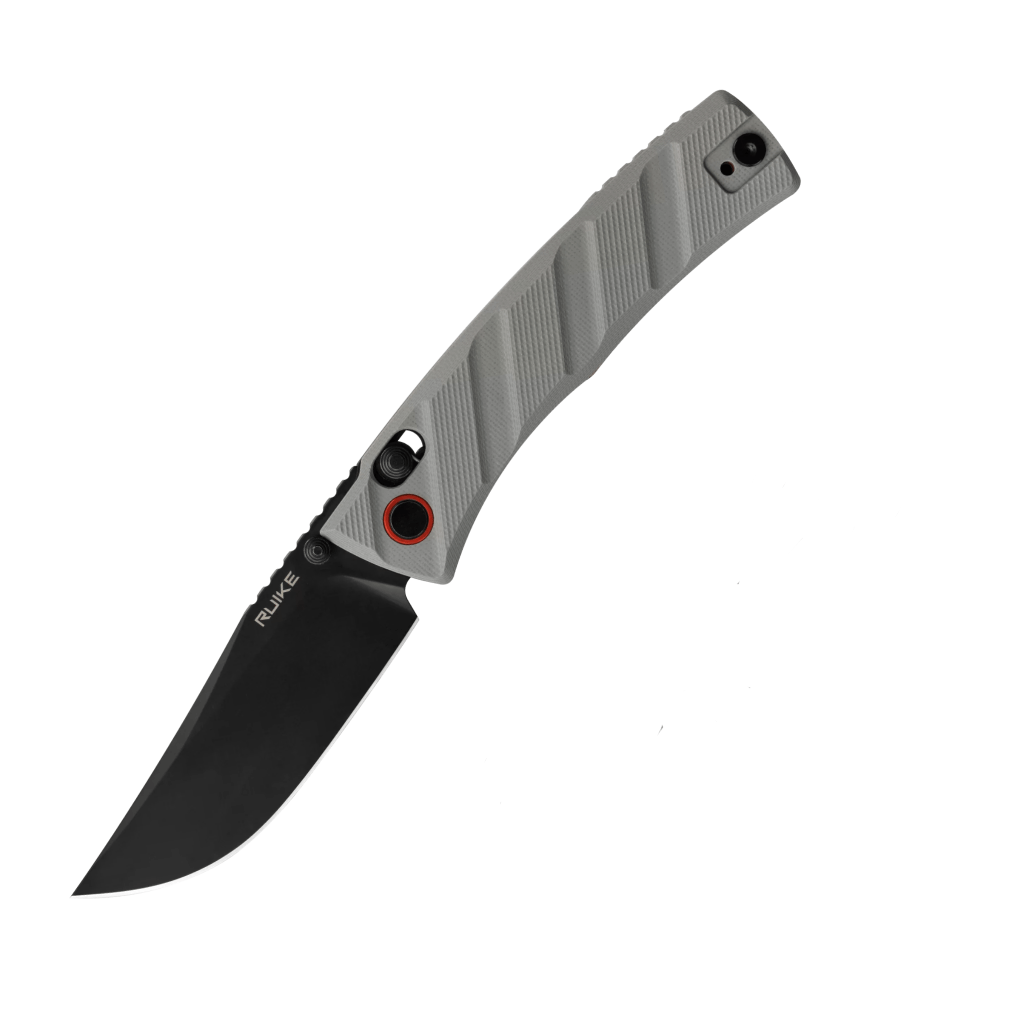 GUNMANSA Ruike P856-K G10 Grey Handle Folding Knife