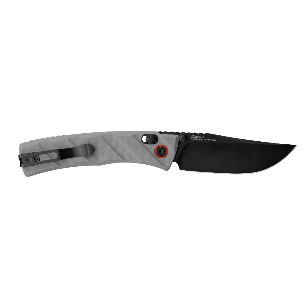 GUNMANSA Ruike P856-K G10 Grey Handle Folding Knife