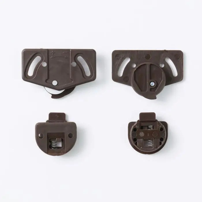 GUNMANSA Runners and Guides, Brown, 4 Pieces