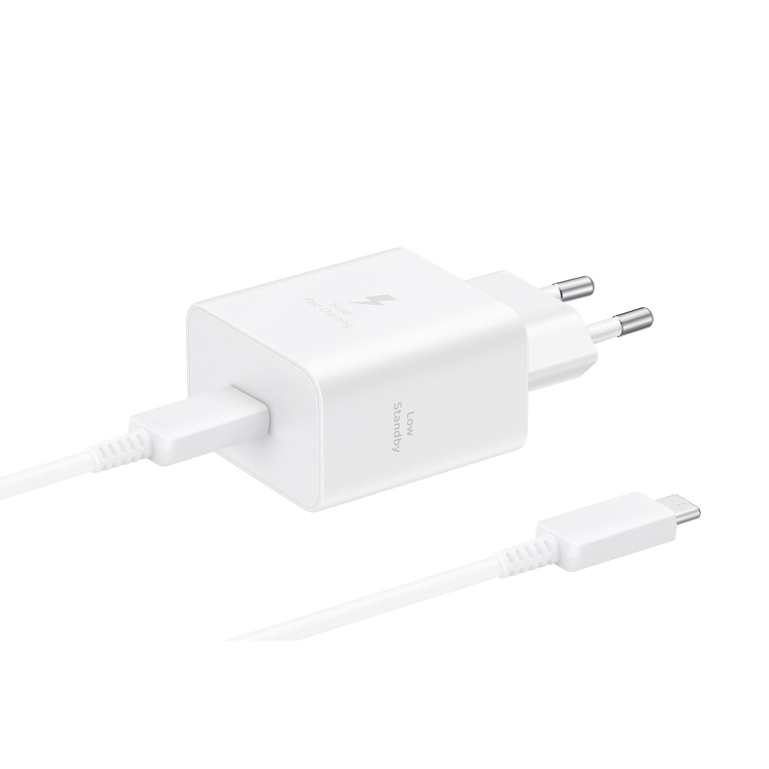 GUNMANSA Samsung 1 Port PD Travel Adapter With Type-C Cable 45W - White