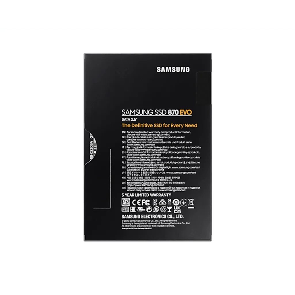 GUNMANSA Samsung 870 EVO, 1 TB, 2.5", 560 MB/s, 6 Gbit/s