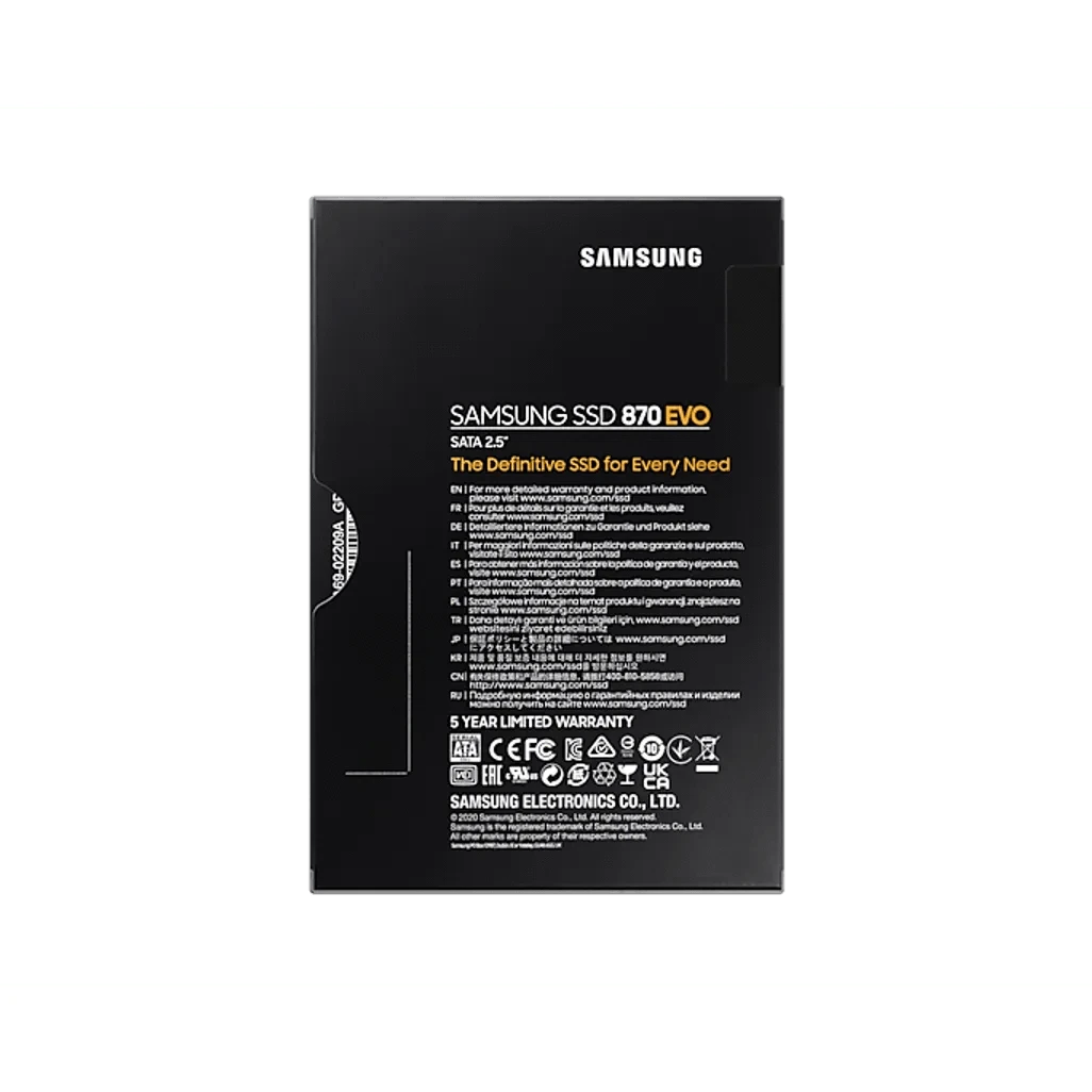 GUNMANSA Samsung 870 EVO, 2 TB, 2.5", 560 MB/s, 6 Gbit/s