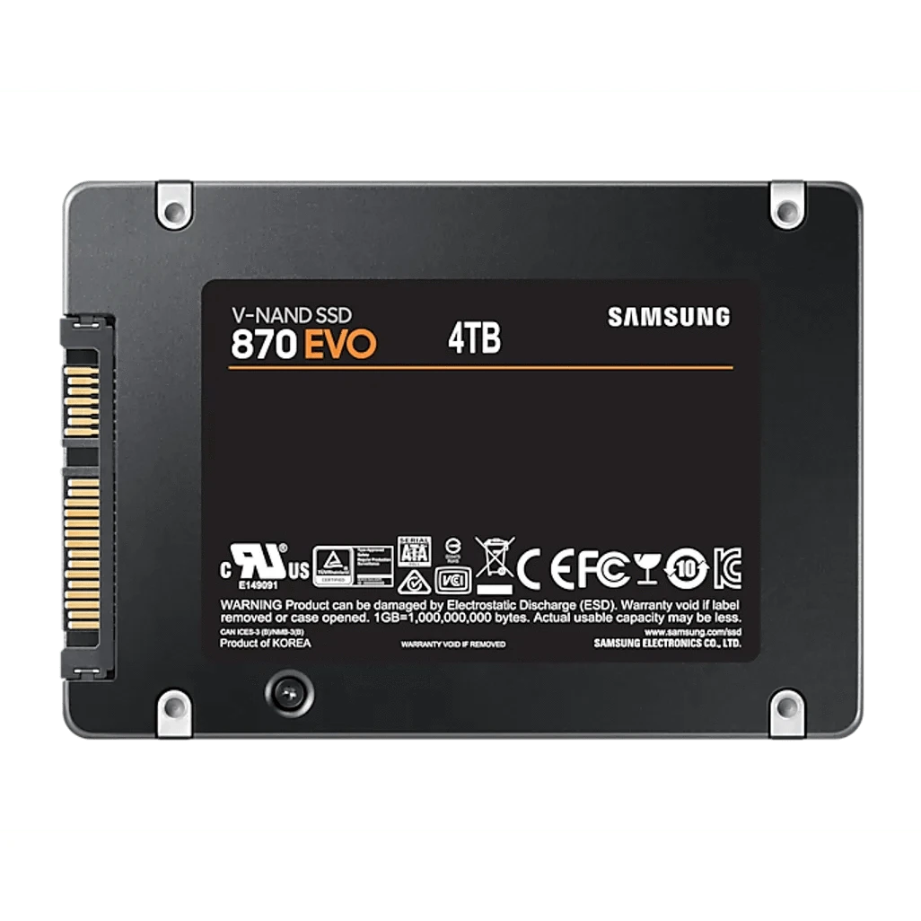 GUNMANSA Samsung 870 EVO, 4 TB, 2.5", 560 MB/s, 6 Gbit/s