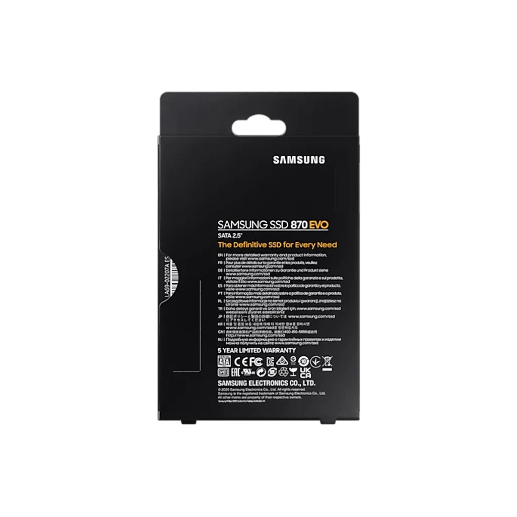 GUNMANSA Samsung 870 EVO, 4 TB, 2.5", 560 MB/s, 6 Gbit/s