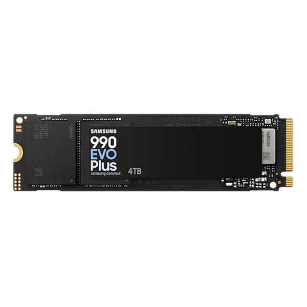 GUNMANSA SAMSUNG 990 Evo Plus 4 TB NVMe SSD - Read Speed up to 7250 MB/s, Write Speed to up 6300 MB/s, Random Read up to 1000000 IOPS, Random Write up to 1350000 IOPS, PCIe® 4.0 x4 / 5.0 x2 NVMe 2.0, V-NAND TLC; In-house controller; HMB(Host Memory Buffer)