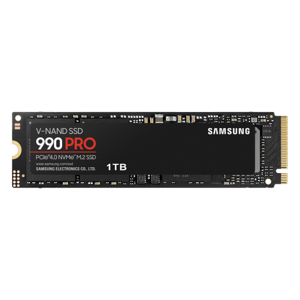 GUNMANSA SAMSUNG 990 PRO 1 TB NVMe SSD - Read Speed up to 7450 MB/s, Write Speed to up 6900 MB/s, Random Read up to 1200000 IOPS, Random Write up to 1550000 IOPS;PCIe 4.0 x4, NVMe 2.0; V-Nand 3bit MLC; In-house controller; 1GB Low Power DDR4, 600TBW