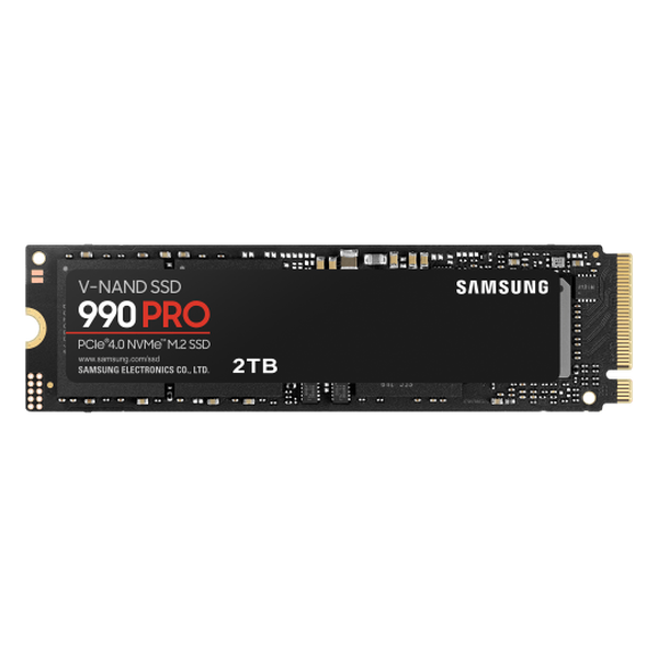 GUNMANSA SAMSUNG 990 PRO 2 TB NVME SSD - READ SPEED UP TO 7450 MB/S, WRITE SPEED TO UP 6900 MB/S, RANDOM READ UP TO 1400000 IOPS, RANDOM WRITE UP TO 1550000 IOPS;PCIE 4.0 X4, NVME 2.0; V-NAND 3BIT MLC; IN-HOUSE CONTROLLER; 2GB LOW POWER DDR4, 1200TBW