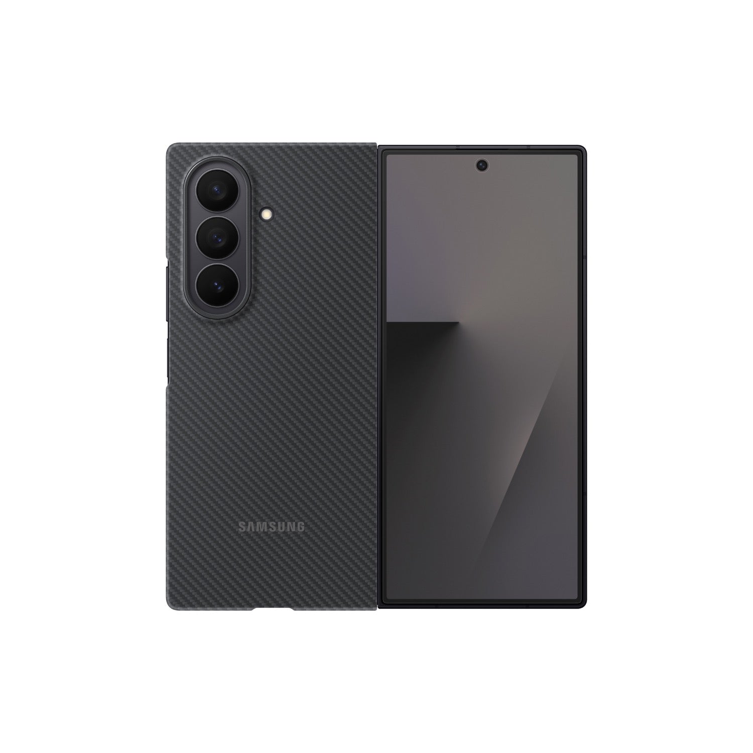 GUNMANSA Samsung Carbon Shield Case - Samsung Galaxy Z Fold7 - Black