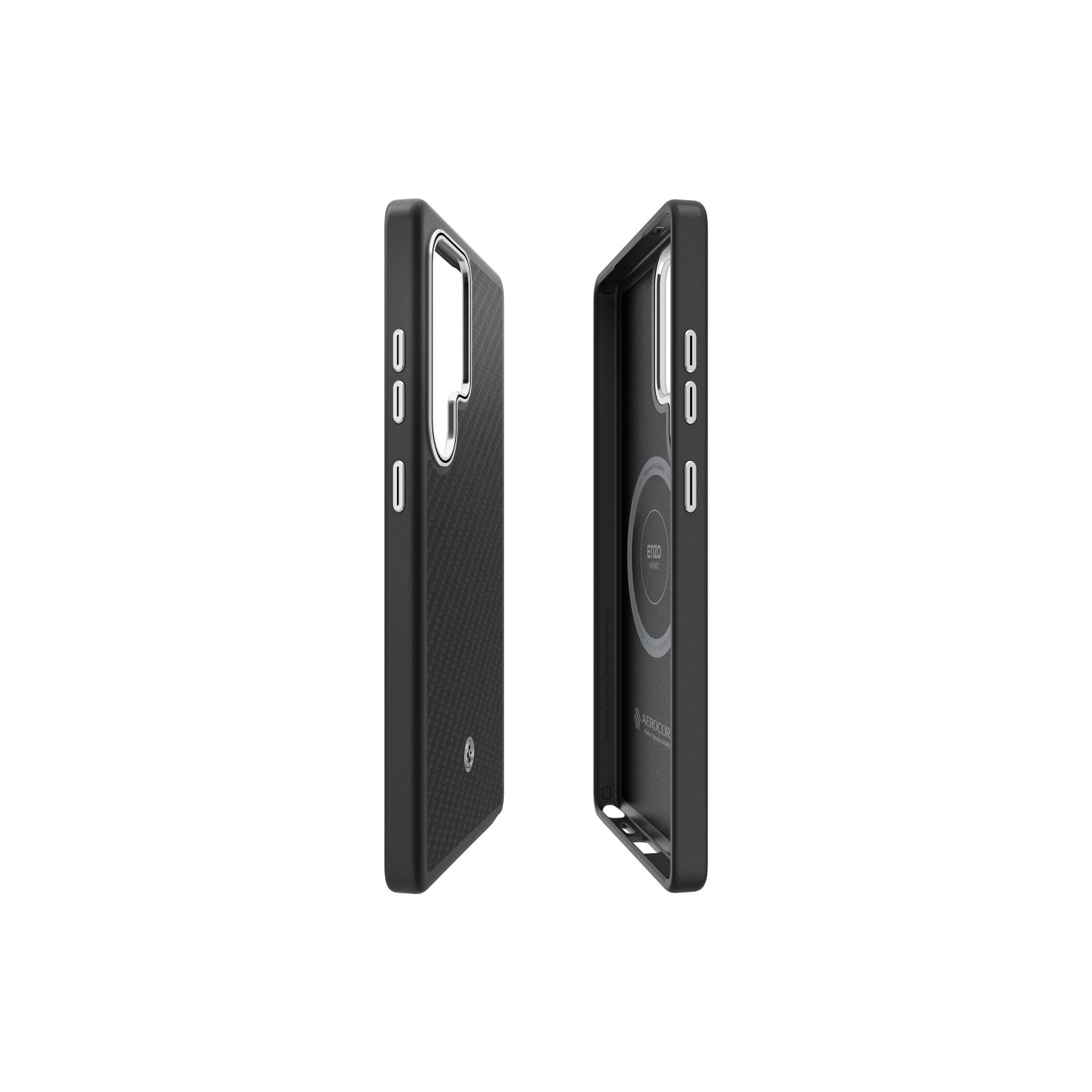 GUNMANSA Samsung Enzo Aramid Case - Samsung Galaxy S25 Ultra - Black Silver