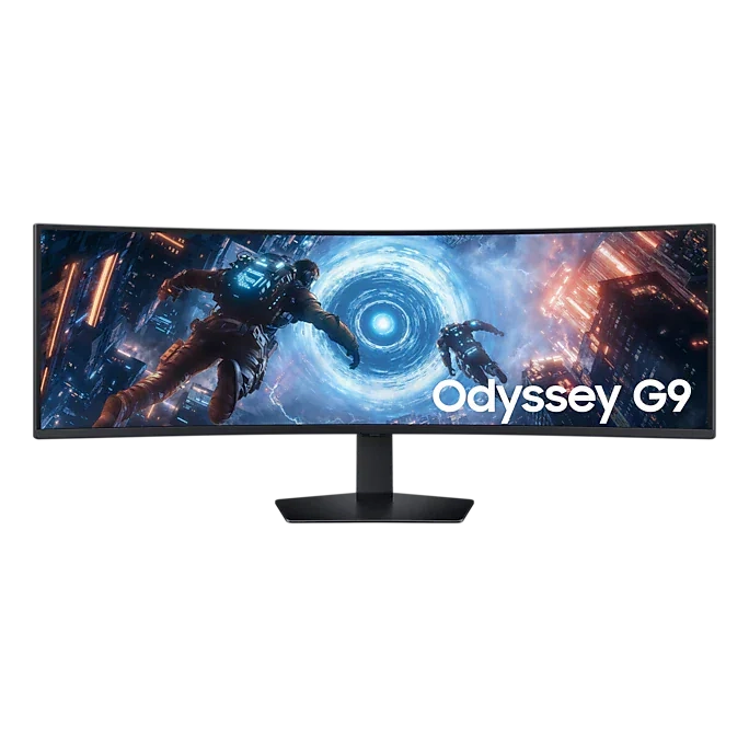 GUNMANSA SAMSUNG LS49FG910E 49'' Odyssey G9 G91F DQHD Gaming Monitor; Borderless; 144Hz; 1000R; 5120x1440; GTG 1ms; HDR600; HAS; HDR 10 +