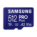 GUNMANSA Samsung MB-MD512SA PRO Plus microSDXC 512GB Memory Card; Read