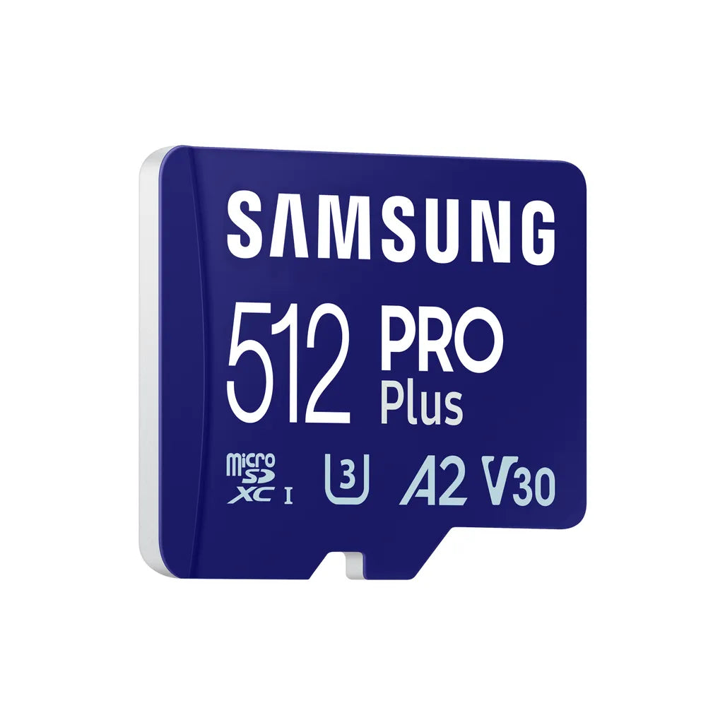 GUNMANSA Samsung MB-MD512SA PRO Plus microSDXC 512GB Memory Card; Read : up to 180MB/s Write : up to 130MB/s  with UHS-1 interface; Speed