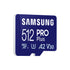 GUNMANSA Samsung MB-MD512SA PRO Plus microSDXC 512GB Memory Card; Read : up to 180MB/s Write : up to 130MB/s  with UHS-1 interface; Speed