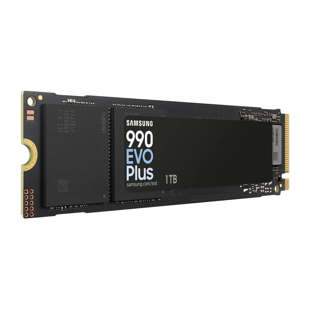 GUNMANSA SAMSUNG MZ-V9S1T0BW 990 EVO Plus 1TB NVMe SSD - Read Speed up to 7150 MB/s; Write Speed to up 6300 MB/s; Random Read up to 850;0