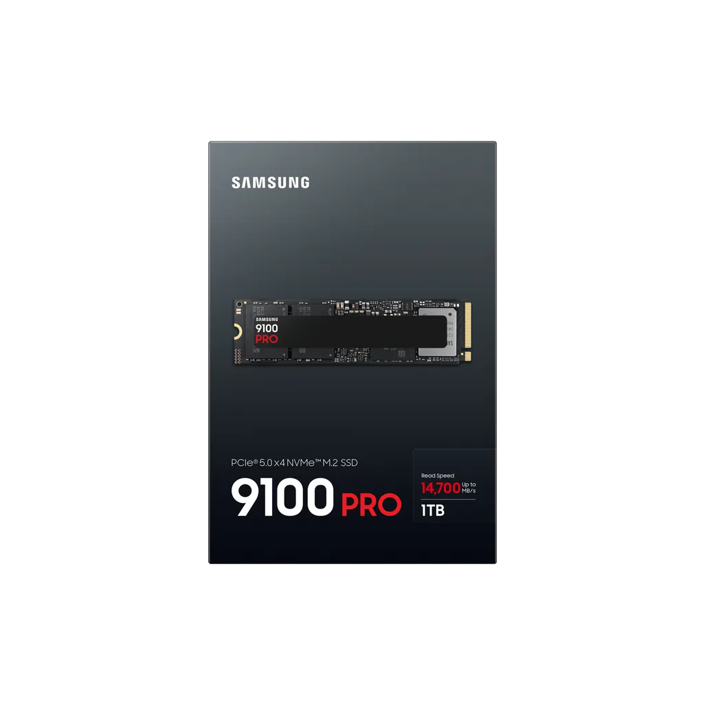 GUNMANSA SAMSUNG MZ-VAP1T0BW 9100 PRO 1 TB NVMe SSD - Read Speed up to 14 700 MB/s; Write Speed to up 13 300 MB/s; Random Read up to 1 85