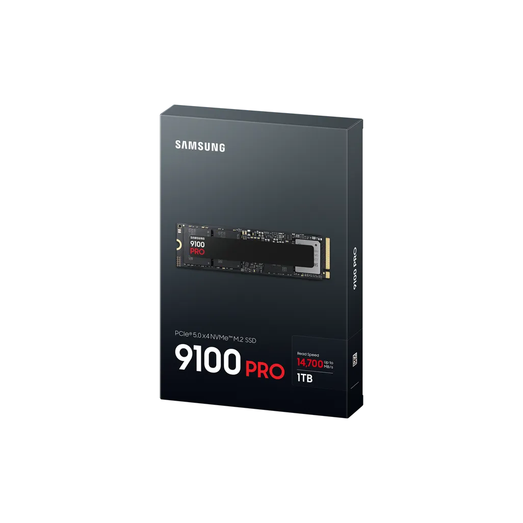 GUNMANSA SAMSUNG MZ-VAP1T0BW 9100 PRO 1 TB NVMe SSD - Read Speed up to 14 700 MB/s; Write Speed to up 13 300 MB/s; Random Read up to 1 85