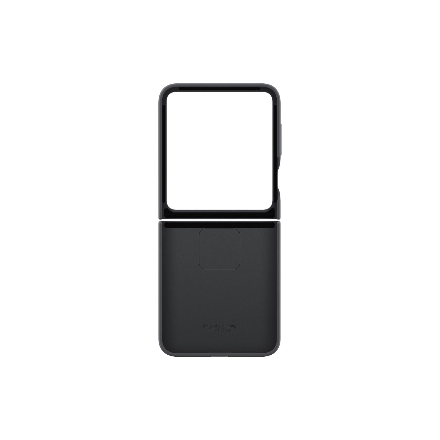GUNMANSA Samsung Silicone Cover With Ring - Samsung Galaxy Z Flip7 FE / Flip6 - Black