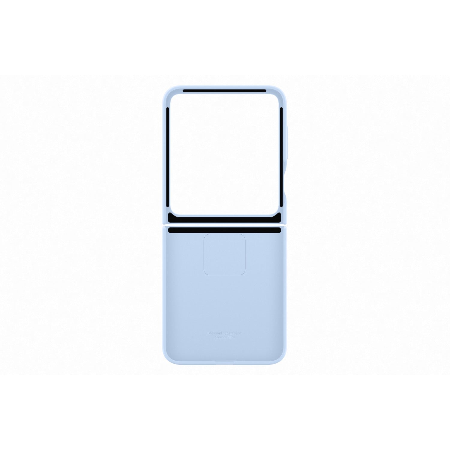 GUNMANSA Samsung Silicone Cover With Ring - Samsung Galaxy Z Flip7 FE/Flip6 - Blue