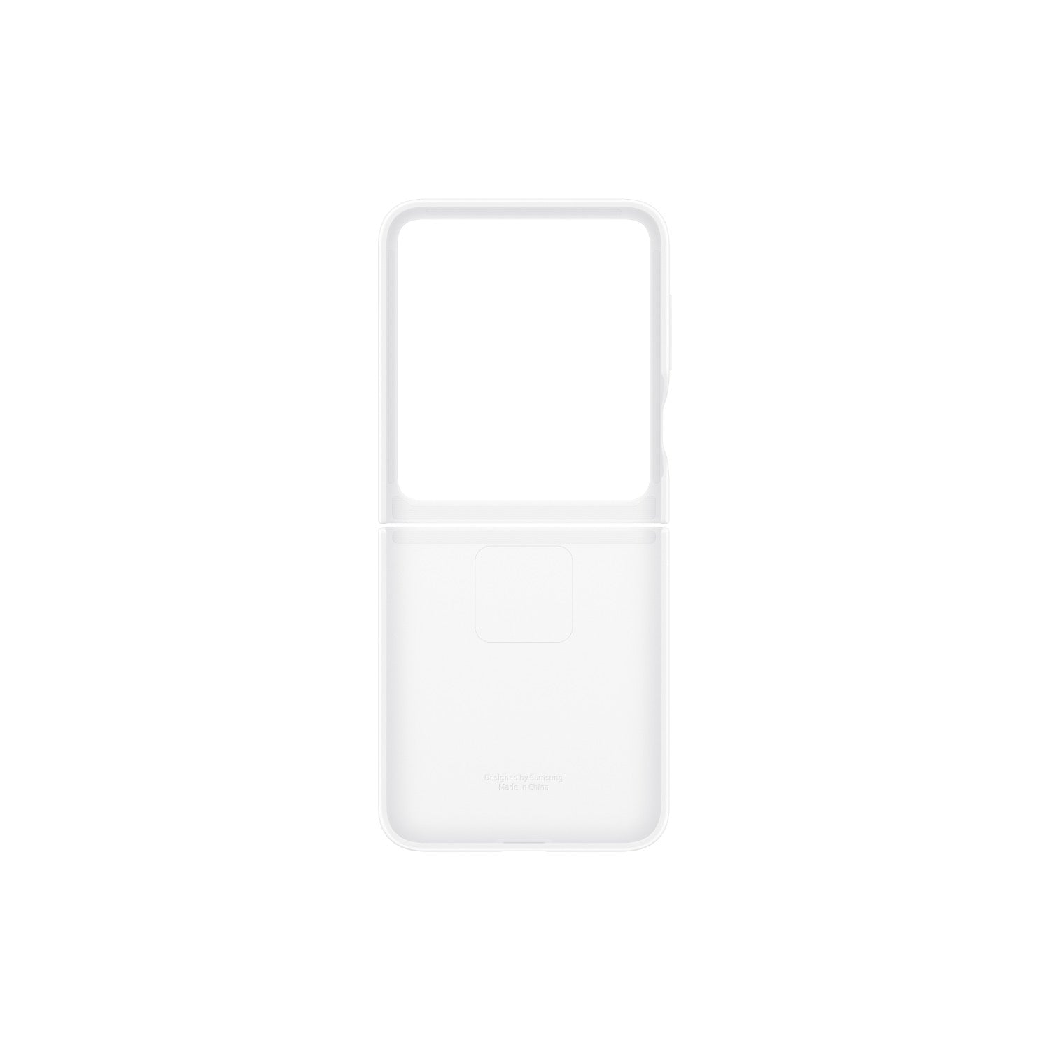 GUNMANSA Samsung Silicone Cover With Ring - Samsung Galaxy Z Flip7 FE / Flip6 - White