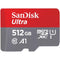 GUNMANSA Sandisk Ultra MicroSD 512GB Memory Card