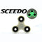 GUNMANSA Sceedo Fidget 3 Arm Glow In The Dark