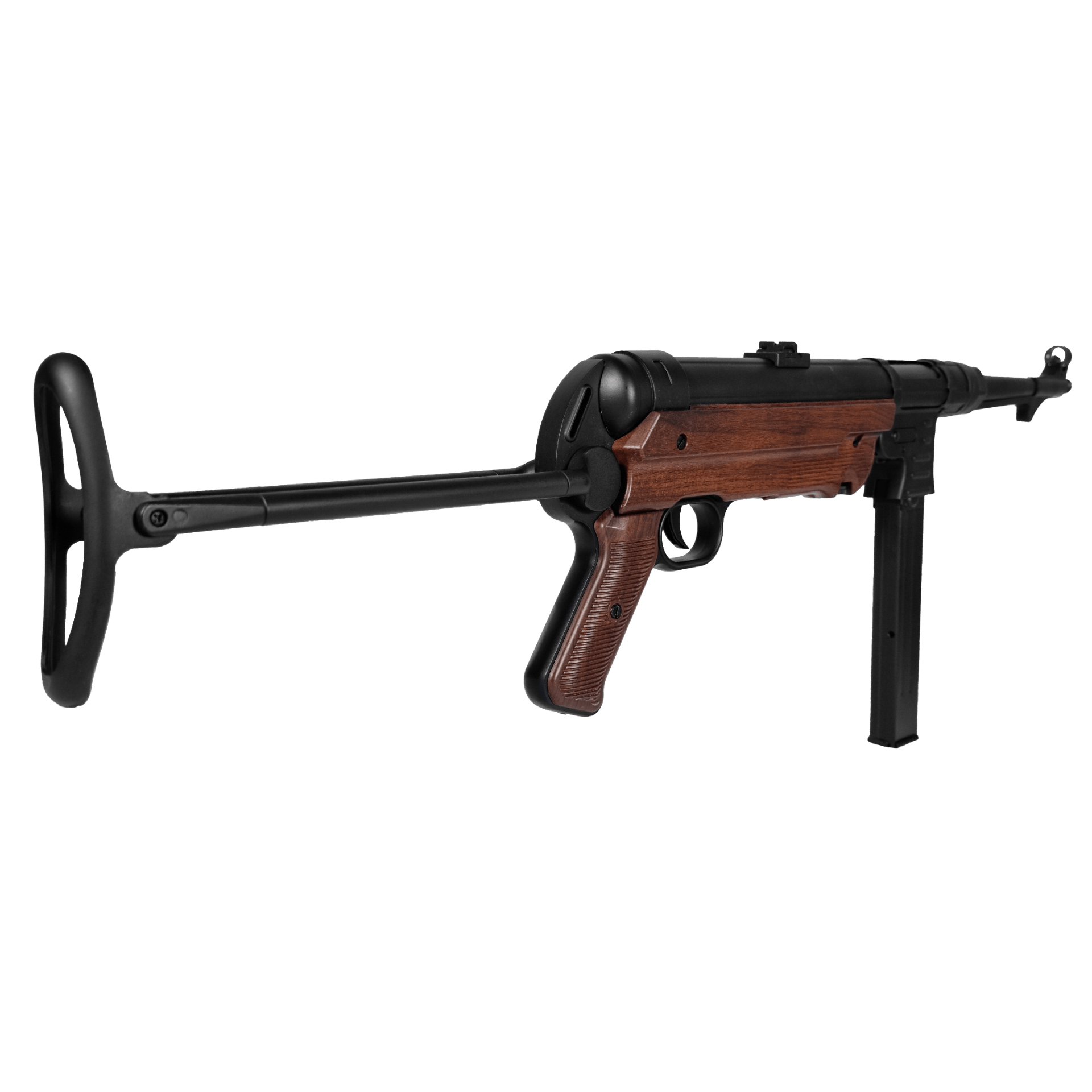 GUNMANSA Schmeisser MP40 AEG - Black & Wood Style - Cybergun / AGM Airsoft Rifle