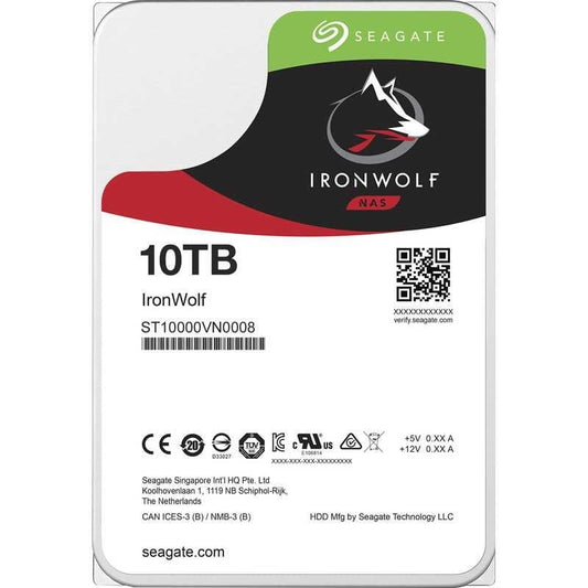 GUNMANSA SEAGATE 10TB HDD NAS IronWolf 3.5 Size SATA